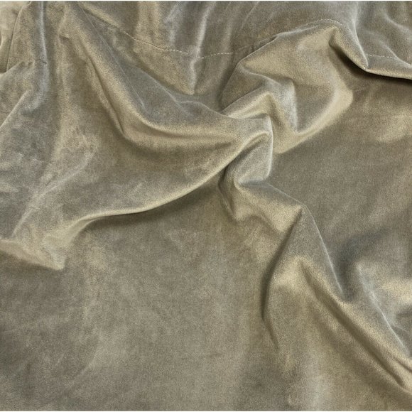 1 Single Velvet Curtain Panel Luxury Drape Taupe Brown Green High End 80 Long - Picture 4 of 4